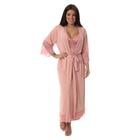 Robe noiva feminino roupão de renda luxo hobe