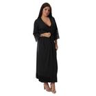 Robe noiva feminino roupão de renda luxo hobe