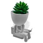 Robert Plant (Bob) no Banheiro - Vaso Decorativo - 3D Think BR