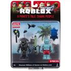 Roblox A Pirate's Tale Shark People 2 bonecos 7 acessorios + codigo virtual - sunny