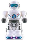 Robo Bate E Volta - Brinquedo Infantil Inteligente Luz + Som Cor Branco