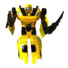 Robô Fortitude Transforma Em Carro Amarelo Brinquedo Diversão 99Toys