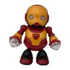 Robô Homem de Ferro Dançarino com Luz e Som Brinquedo Menino