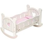 ROBUD Baby Doll Crib, brinquedos de cama de boneca de bebê, Fits até 18 polegadas acessórios de boneca