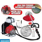 Roçadeira Costal Nakashi C330MBO 33cc 2T Motor TB33 Ideal Para Terrenos Acidentados e Inclinados