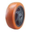 Roda de pu laranja 5 polegadas 127mm com rolamento de esfera 110kg