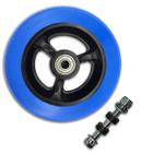 Roda Dianteira Aro 5 Soft Roll Azul Para Cadeira De Rodas Pronta Entrega