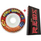 Roda Moska 58mm 53d Bowl Banks + Rolamento Red Bones