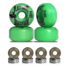 Roda para Skate Black Sheep 51mm Verde Dureza 90a com Rolamentos ABEC-5