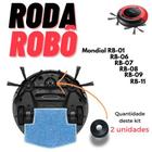 Roda Robô Aspirador Mondial 2 UN Roda Frontal Giratória para RB01 RB06 RB07 RB08 RB09 RB11 Peça Reposição