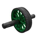 Roda Rolo Rodinha Para Exercícios Verde Abdominal Lombar Academia Fitness Cross Reforçado