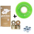 Roda Skate Hondar Cruiser 60mm Verde + Rolamento Black Sheep