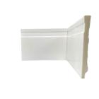 Rodapé de Poliestireno Arquitech Slim 10cm Branco Barra 2m