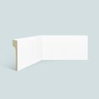 Rodapé de Poliestireno EspaçoFloor Reforma 12cm Liso Branco 120mm x 20mm x 2200mm