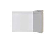 Rodape Frisado Reto Branco 20X240X1,6Cm Poliestireno Ref 505 Rp