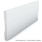 Rodape Liso Reto Branco 10X240X1,3Cm Poliestireno Ref 590 Rp