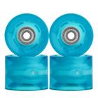 Rodas de skate NONMON 4X 60mm 78A LED azul claro com rolamentos