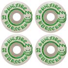 Rodas de skate Spitfire Burners 51mm 99A branco/verde