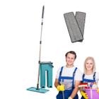 Rodo Flat Mop Balde Lava e Seca Profissional com 2 Refis 5L