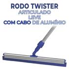 Rodo Twister Bralimpia 45cm Com Cabo Extensível Até 1,40m
