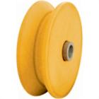 Roldana Nylon ''V'' Detoni Eixo Furado 3'' - Kit C/2
