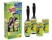 Rolo Adesivo Tira Pelos Scotch Brite Kit Com 2 Rolos E 2 Refis