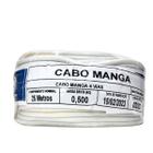Rolo Cabo Manga 4 Vias 25 Metros Flexivel 26 Awg Iluminação Cabo resistente loga vida e reforçado 100% cobre