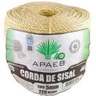 Rolo Corda De Sisal Natural 5mm 220 Mts Acabamento Perfeito Arranhador