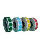 Rolo Etiqueta Redonda 15mm 1,5cm Kit 4 rolos Amarelo/Verde/Azul/Vermelho