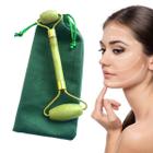 Rolo Massageador Pedra de Jade Massagem Facial Anti Idade