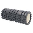 Rolo Massagem Liberação Miofascial Foam Roller Soltura Yoga Pilates - Preto