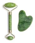 Rolo Pedra Jade Placa Gua Sha Massagem Facial Anti Ruga