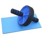 Rolo Roda Abdominal Exercício Azul Academia Musculação