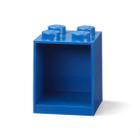 Room Copenhagen, Lego Brick Shelf Box - Compartimento de Arrumação Empilhável ou Montável - 4 Estacas, Azul