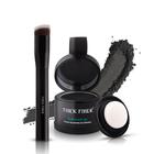 Root Touch Up Powder, fibra grossa, preta, com pincel feminino