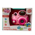 Rosa Máquina Fotográfica Baby Guta - DM TOYS DMB6827