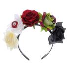 Rose Skull Headwear Handmade Flower Skull Headband Party Supplies for Halloween - 2