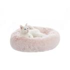 Rosquinha calmante Pet Bed Bedfolks para cães e gatos, redonda de 23 polegadas