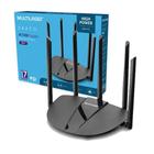 Roteador Wireless Draco AC1200 Ipv6 Dual Band Gigabit 5 Antenas Multilaser - RE017