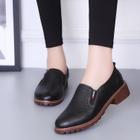 Round Toe Lace Up Pu Flat Shoes Oxford Shoes Mulheres 36