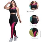 Roupa Academia Feminina Conjunto Calça Legging e Top Malu