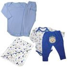 Roupa Bebê Kit 5 Pçs Presente Chá Bebê Inverno Menino Menina