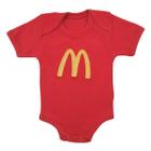 Roupa Bebê Menina Menino Body McDonalds Temático Mêsversário