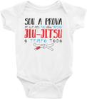 Roupa Body Bebê Infantil Sou a Prova de Que Meu Pai Não Treina Jiu-Jitsu o Tempo Todo - TAMANHO G