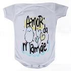 Roupa Body Bebê Manga Curta Estampado Amor Mãe