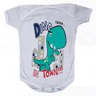 Roupa Body Bebê Manga Curta Estampado de Dinossauro