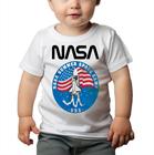 Roupa Body Bebê Manga Curta Estampado Nasa Foguete