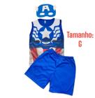 Roupa Capitao American Infantil Fantasia Carnaval Aniversário Menino