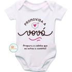 Roupa De Bebê Body Personalizado Promovida A Vovó Prepara O Colinho Que Eu Estou A Caminho GB0323