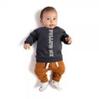 Roupa De Bebe Conjunto Menino Moletom Blusa Calça Follow Me